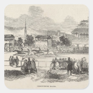 Shrewsbury Rennen, 'der illustrierten Quadratischer Aufkleber