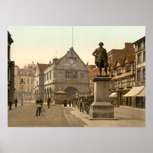 Shrewsbury Square, Shropshire, England Poster (Vorne)