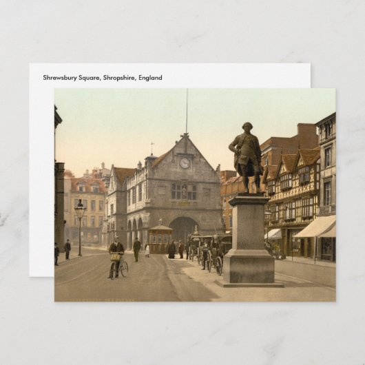 Shrewsbury Square, Shropshire, England Postkarte (Vorne/Hinten)