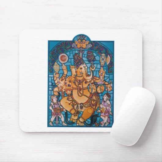 Shri Ganesh Mousepad (Mit Mouse)