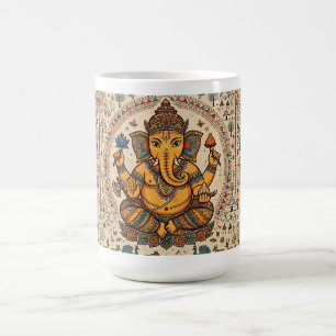 Shri Ganeshaya Namah Warli Kunstposter - Herr Gane Kaffeetasse