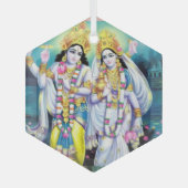 Shri Hari Vishnu Ornament Aus Glas (Vorderseite)