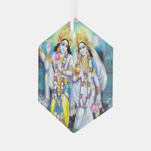 Shri Hari Vishnu Ornament Aus Glas (Vorderseite Links)