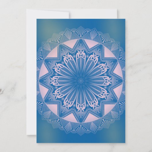 Shri Satyanarayan Pooja Hindu Einladung (Rückseite)