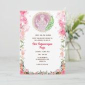 Shri Satyanarayan Pooja Hindu Einladung (Stehend Vorderseite)