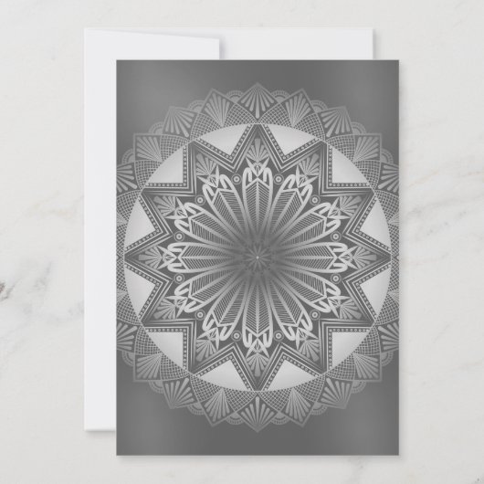 Shri Satyanarayan Pooja Hindu Einladung (Rückseite)