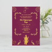 Shri Satyanarayan Pooja Hindu Einladung (Stehend Vorderseite)