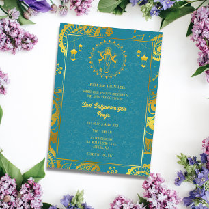 Shri Satyanarayan Pooja Hindu Einladung