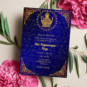 Shri Satyanarayan Pooja Hindu Einladung