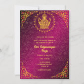 Shri Satyanarayan Pooja Hindu Einladung (Vorderseite)