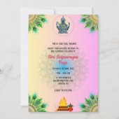 Shri Satyanarayan Pooja Hindu Einladung (Vorderseite)