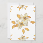 Shri Satyanarayan Pooja Hindu Indian Style Blume Einladung (Rückseite)