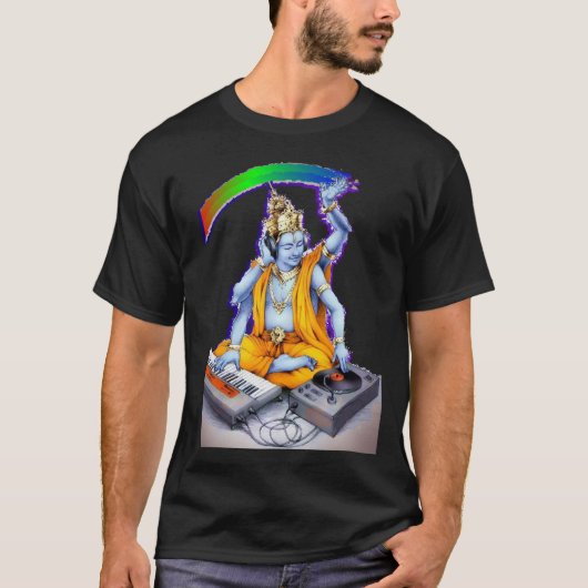 Shri Vishnu schaukelt das Haus ॐ T-Shirt (Vorderseite)