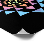 Shri Yantra Buddhismus Meditation Heilige Geometri Poster (Ecke)