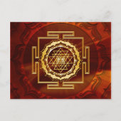Shri Yantra - Kosmischer Leiter der Energie Postkarte (Vorderseite)