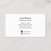 Shri Yantra Meditation Lehrer Visitenkarte (Rückseite)