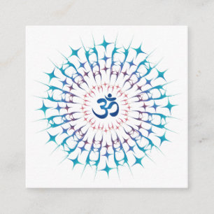 Shri Yantra oder Sri Chakra - glühende Energie Begleitkarte