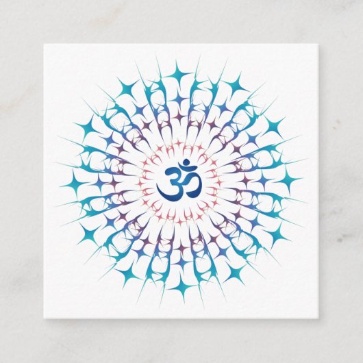 Shri Yantra oder Sri Chakra - Glühende Energie Begleitkarte (Vorderseite)