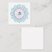 Shri Yantra oder Sri Chakra - Glühende Energie Begleitkarte (Vorne/Hinten)