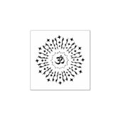 Shri Yantra oder Sri Chakra - Glühende Energie Gummistempel (Prägung)