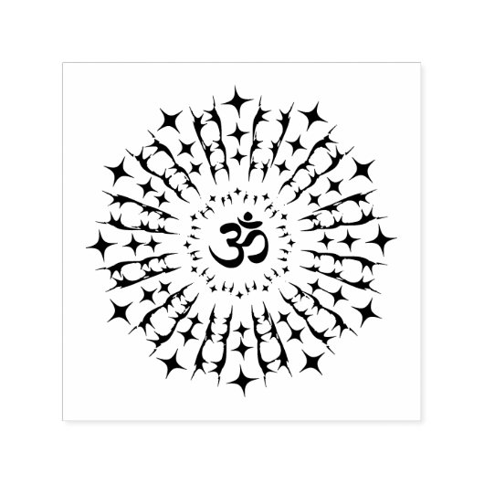 Shri Yantra oder Sri Chakra - Glühende Energie Permastempel (Design)