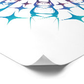 Shri Yantra oder Sri Chakra - Glühende Energie Poster (Ecke)