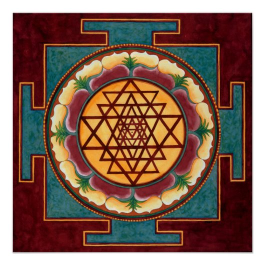 Shri Yantra Poster (Vorderseite)