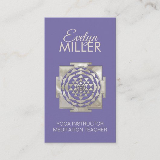 Shri Yantra - Sri yantra - Shri Chakra Business Ca Visitenkarte (Vorderseite)