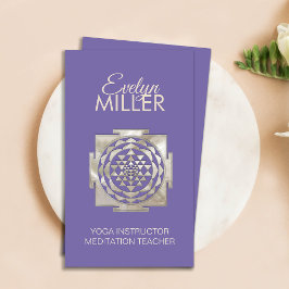 Shri Yantra - Sri yantra - Shri Chakra Business Ca Visitenkarte