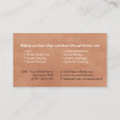 Shri Yantra - Sri yantra - Shri Chakra - Kupfer Visitenkarte (Rückseite)