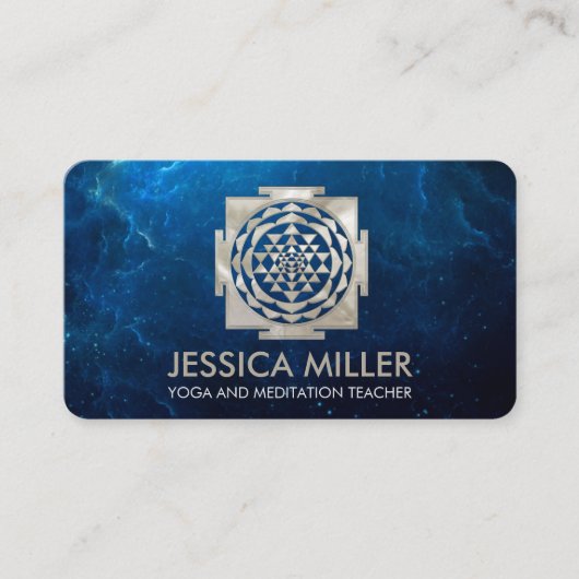 Shri Yantra - Sri yantra - Shri Chakra Visitenkarte (Vorderseite)