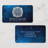 Shri Yantra - Sri yantra - Shri Chakra Visitenkarte (Vorne/Hinten)