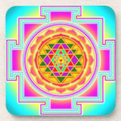 Shri yantra Untersetzer (Vorderseite)
