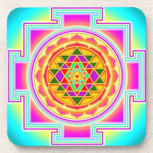 Shri yantra Untersetzer (Vorderseite)