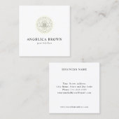 Shri-Yantra-Visitenkarte Quadratische Visitenkarte (Vorne/Hinten)