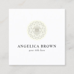 Shri-Yantra-Visitenkarte Quadratische Visitenkarte