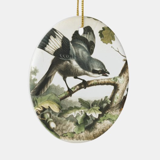 SHRIKE VOGEL MIT WANZE KERAMIKORNAMENT (Rechts)