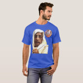 Shrila Prabhupada vermittelt auf Radha-Krsna ॐ T-Shirt (Vorne ganz)