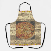 Shrimp Alfredo Pizza Akryllische Kunst Schürze (Vorderseite)