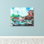 Shrimp Boat Leinwanddruck (Insitu (Holzboden))
