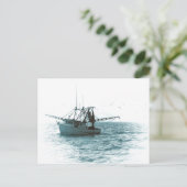 Shrimp Boat Postkarte (Stehend Vorderseite)