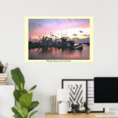 Shrimp Boats st Grand Isle Poster (Heimbüro)