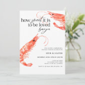 Shrimp Boil Einladung (Stehend Vorderseite)