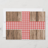 Shrimp Boil Rustikale Weihnachtsfeier Save The Date (Rückseite)