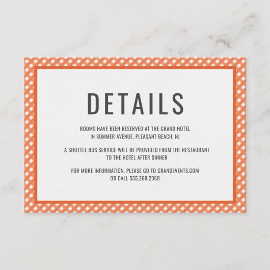 Shrimp-Boil-Umschließungskarte Begleitkarte (Vorderseite)