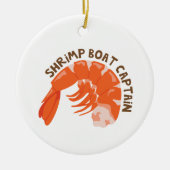 Shrimp BootCaptain Keramik Ornament (Vorne)