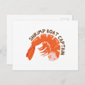 Shrimp BootCaptain Postkarte (Vorne/Hinten)