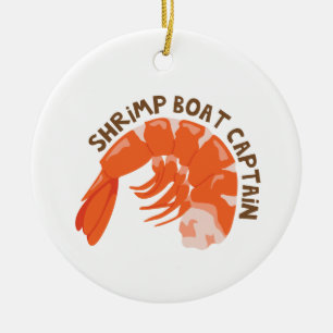 Shrimp-Bootsführer Keramik Ornament