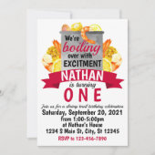 Shrimp Broil Birthday Einladung (Vorderseite)