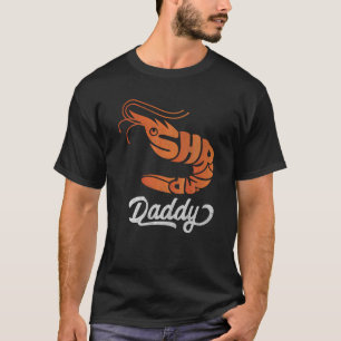 Shrimp Daddy Retro Vintag Orange Shrimp Aquarium T-Shirt